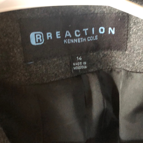 KENNETH COLE REACTION Grey/Charcoal Coat Size 14 - Picture 3 of 11